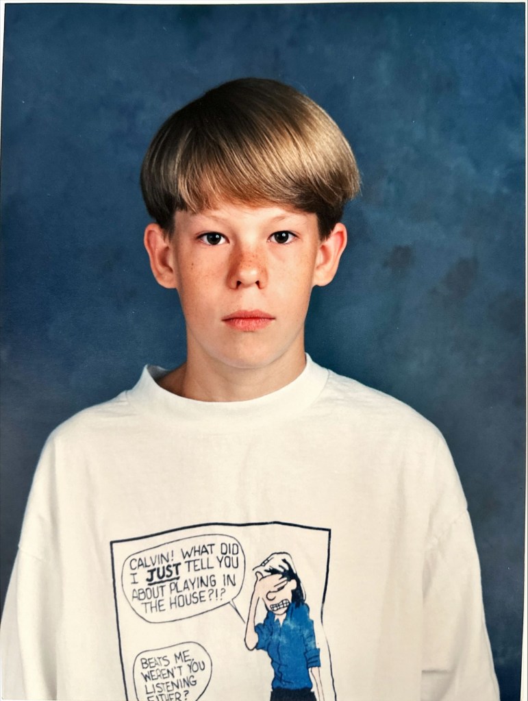 Author Joseph's 1990 school photo. 